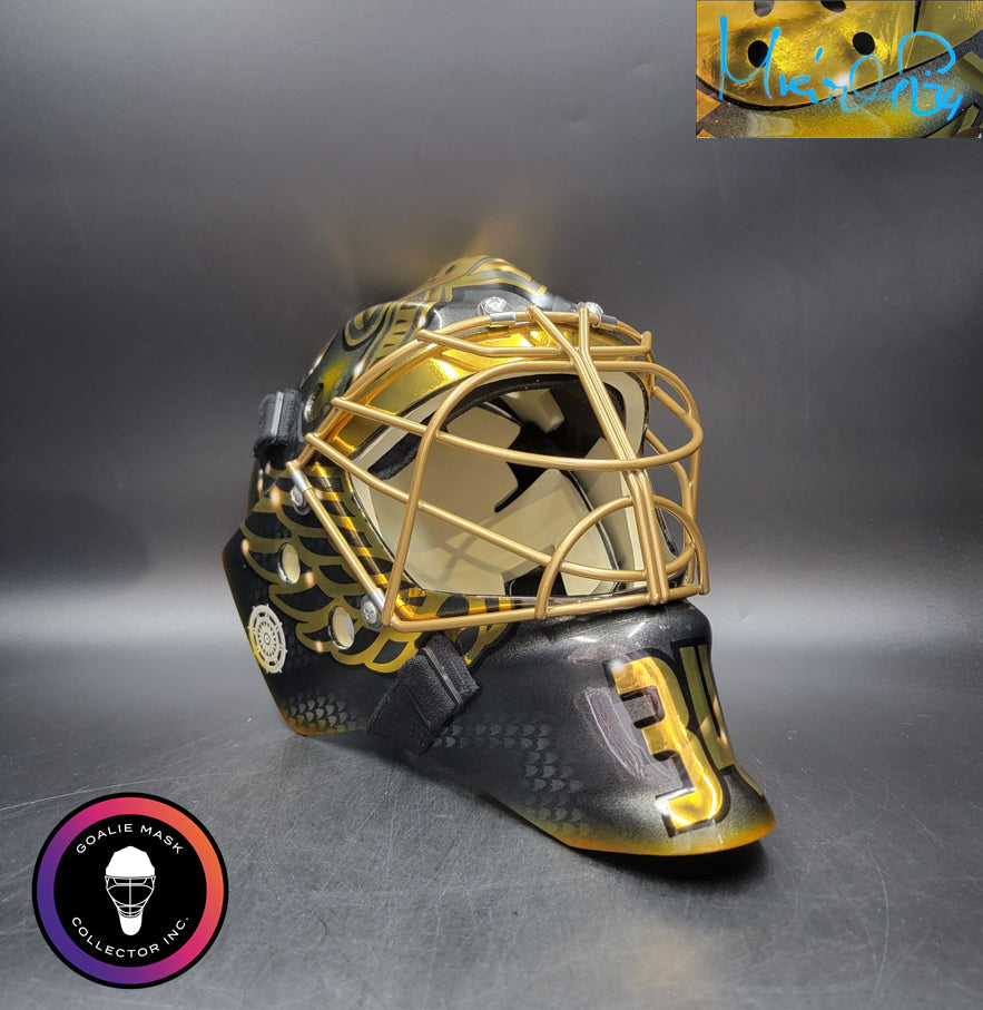 Petr Mrazek Signed Goalie Mask 2025-26 Anaheim All Golden Duck Signature Edition Autographed Tribute