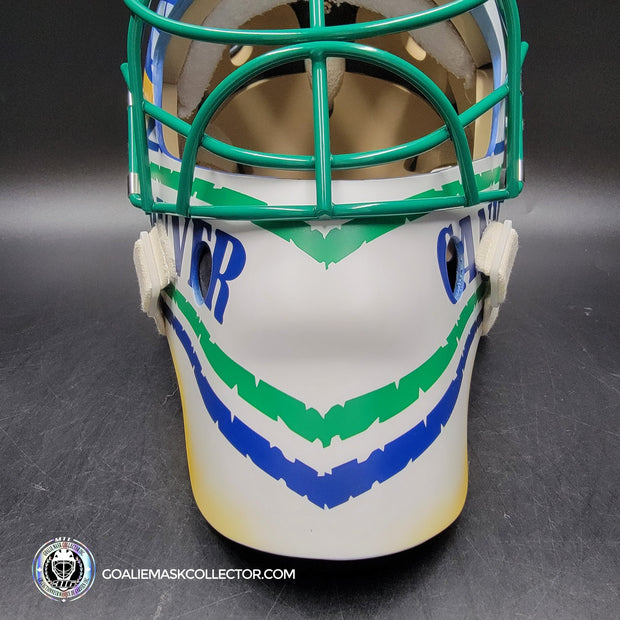 Roberto Luongo Goalie Mask Signed 2011 Vancouver "Johnny Canuck" Signature Edition Autographed Tribute