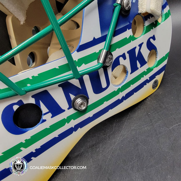 Roberto Luongo Goalie Mask Signed 2011 Vancouver "Johnny Canuck" Signature Edition Autographed Tribute
