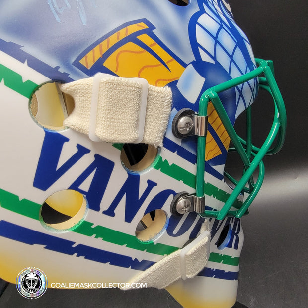Roberto Luongo Goalie Mask Signed 2011 Vancouver "Johnny Canuck" Signature Edition Autographed Tribute