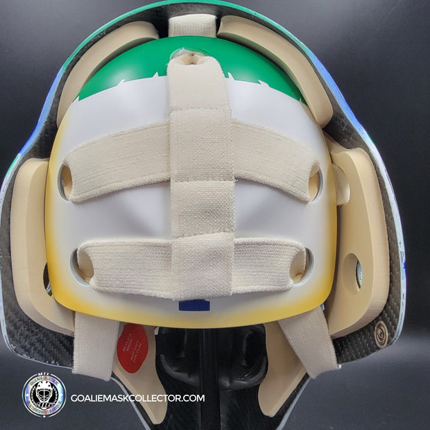 Roberto Luongo Goalie Mask Signed 2011 Vancouver "Johnny Canuck" Signature Edition Autographed Tribute
