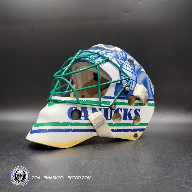 Roberto Luongo Goalie Mask Signed 2011 Vancouver "Johnny Canuck" Signature Edition Autographed Tribute