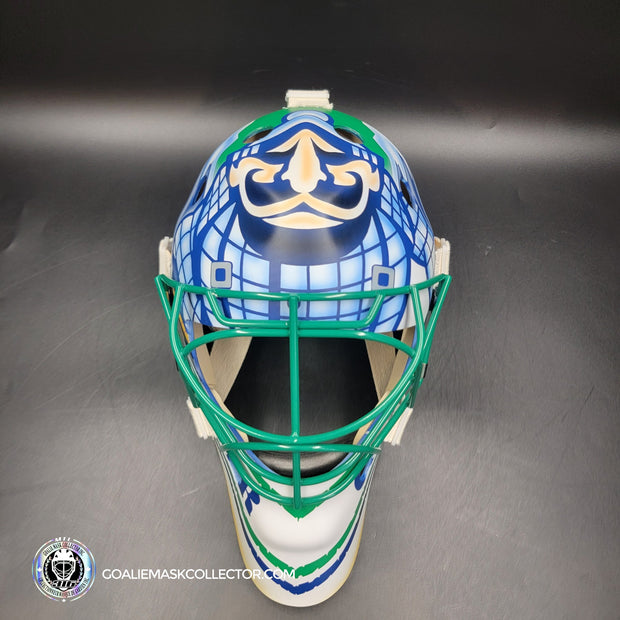 Roberto Luongo Goalie Mask Signed 2011 Vancouver "Johnny Canuck" Signature Edition Autographed Tribute