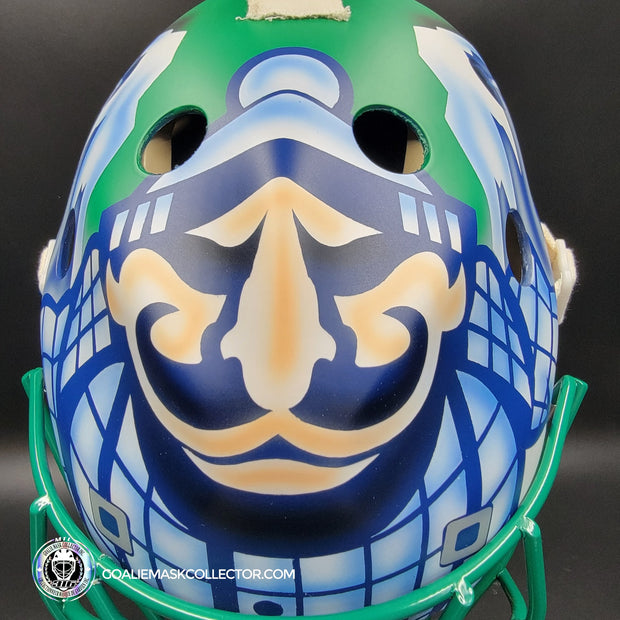 Roberto Luongo Goalie Mask Signed 2011 Vancouver "Johnny Canuck" Signature Edition Autographed Tribute