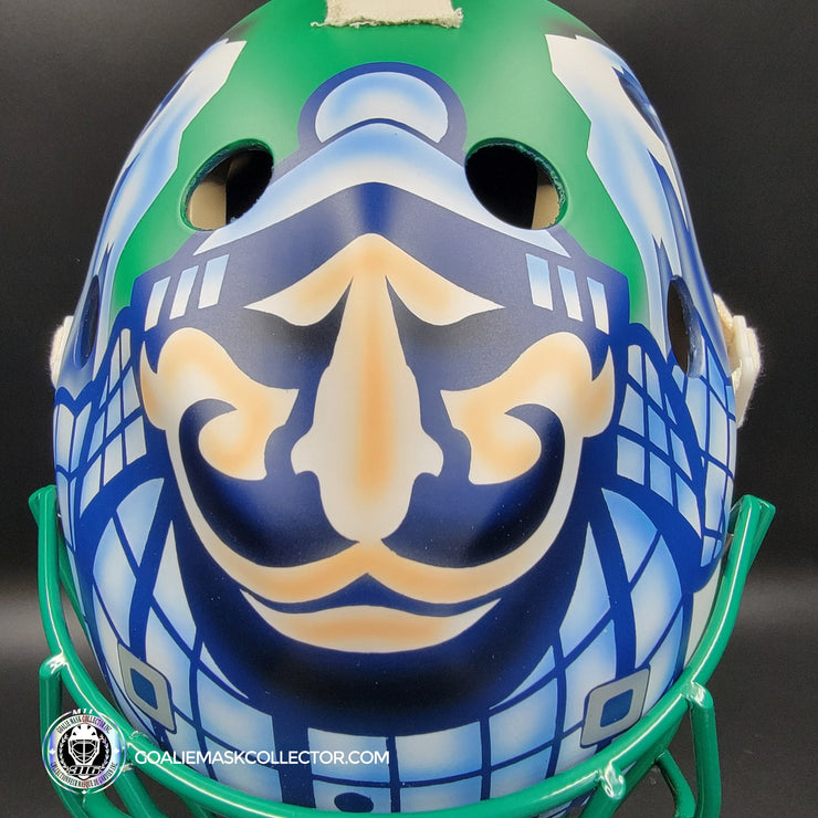 Roberto Luongo Goalie Mask Signed 2011 Vancouver "Johnny Canuck" Signature Edition Autographed Tribute