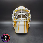 Roberto Luongo Goalie Mask Signed 2015-16 Florida "WHITE & GOLD" Signature Edition Autographed Tribute