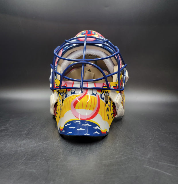 Presale: Roberto Luongo Goalie Mask Signed 2001 Florida V2 Pink Panther Signature Edition Autographed Tribute