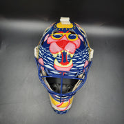 Presale: Roberto Luongo Goalie Mask Signed 2001 Florida V2 Pink Panther Signature Edition Autographed Tribute