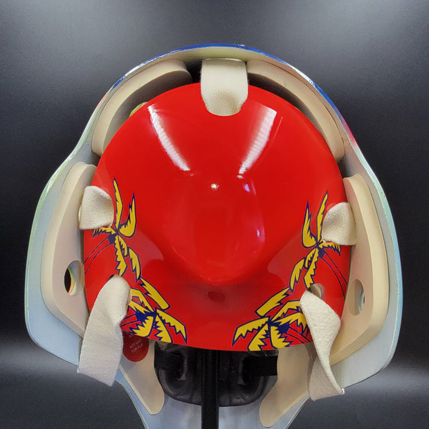 Presale: Roberto Luongo Goalie Mask Signed 2001 Florida V2 Pink Panther Signature Edition Autographed Tribute