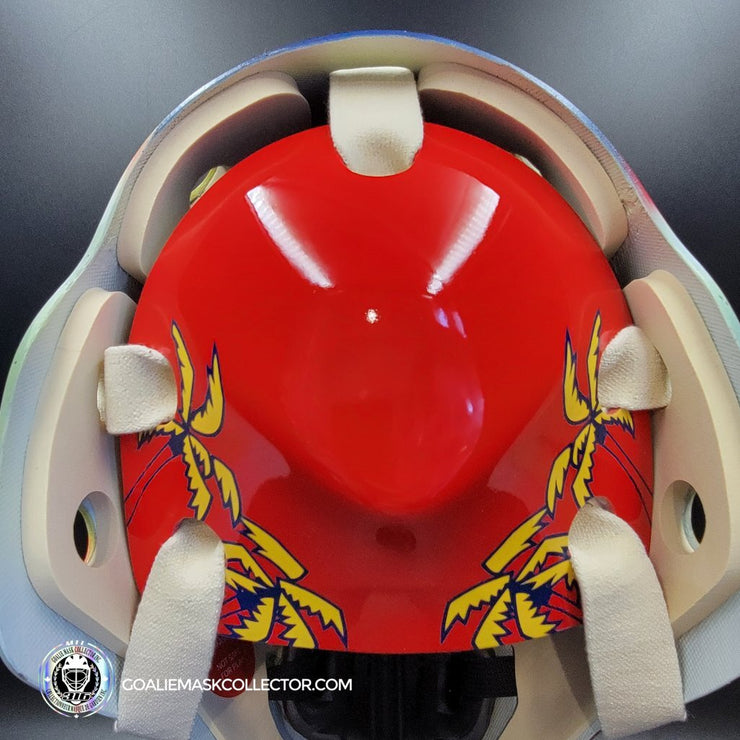 Presale: Roberto Luongo Goalie Mask Signed 2001 Florida V2 Pink Panther Signature Edition Autographed Tribute