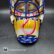 Presale: Roberto Luongo Goalie Mask Signed 2001 Florida V2 Pink Panther Signature Edition Autographed Tribute