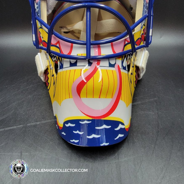 Presale: Roberto Luongo Goalie Mask Signed 2001 Florida V2 Pink Panther Signature Edition Autographed Tribute