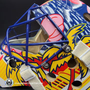 Presale: Roberto Luongo Goalie Mask Signed 2001 Florida V2 Pink Panther Signature Edition Autographed Tribute