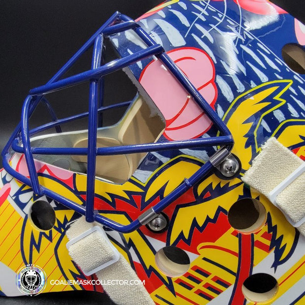 Presale: Roberto Luongo Goalie Mask Signed 2001 Florida V2 Pink Panther Signature Edition Autographed Tribute