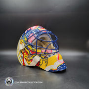 Presale: Roberto Luongo Goalie Mask Signed 2001 Florida V2 Pink Panther Signature Edition Autographed Tribute