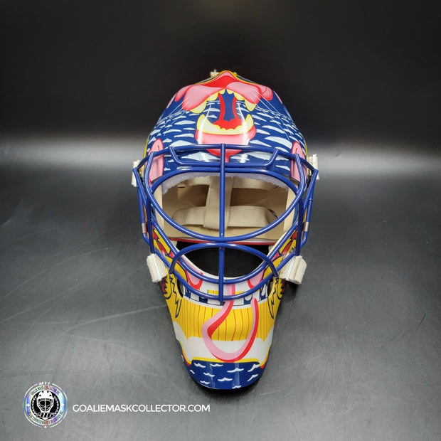 Presale: Roberto Luongo Goalie Mask Signed 2001 Florida V2 Pink Panther Signature Edition Autographed Tribute
