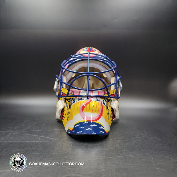 Presale: Roberto Luongo Goalie Mask Signed 2001 Florida V2 Pink Panther Signature Edition Autographed Tribute