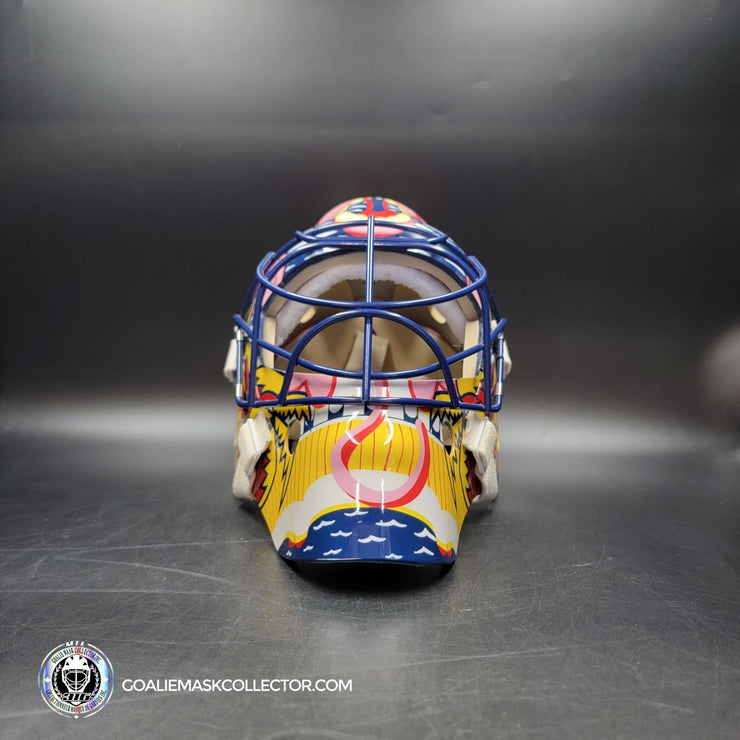 Presale: Roberto Luongo Goalie Mask Signed 2001 Florida V2 Pink Panther Signature Edition Autographed Tribute