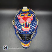 Presale: Roberto Luongo Goalie Mask Signed 2001 Florida V2 Pink Panther Signature Edition Autographed Tribute