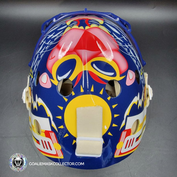 Presale: Roberto Luongo Goalie Mask Signed 2001 Florida V2 Pink Panther Signature Edition Autographed Tribute