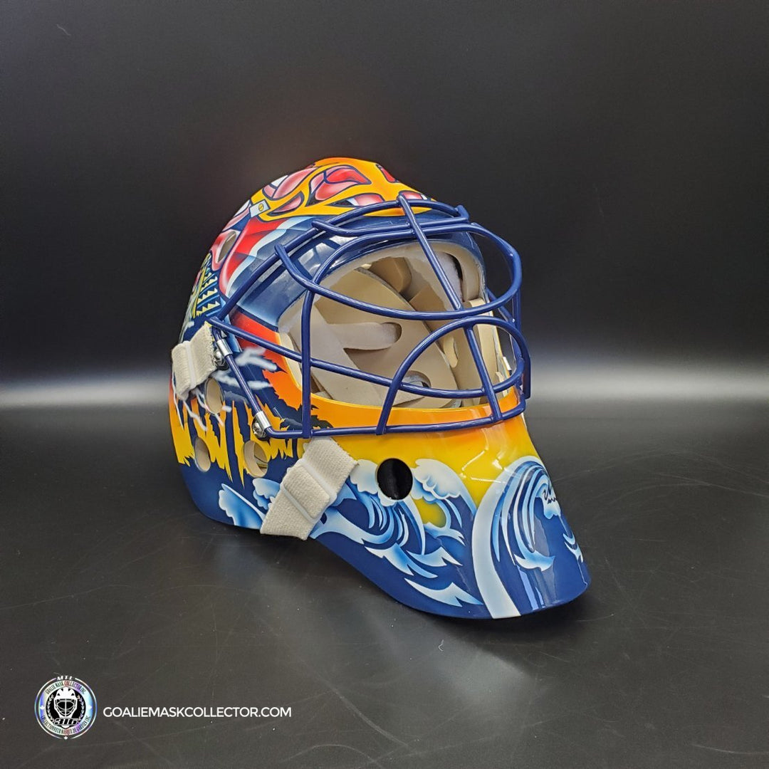 Roberto Luongo Goalie Mask Unsigned Florida V1 Pink Panther Tribute