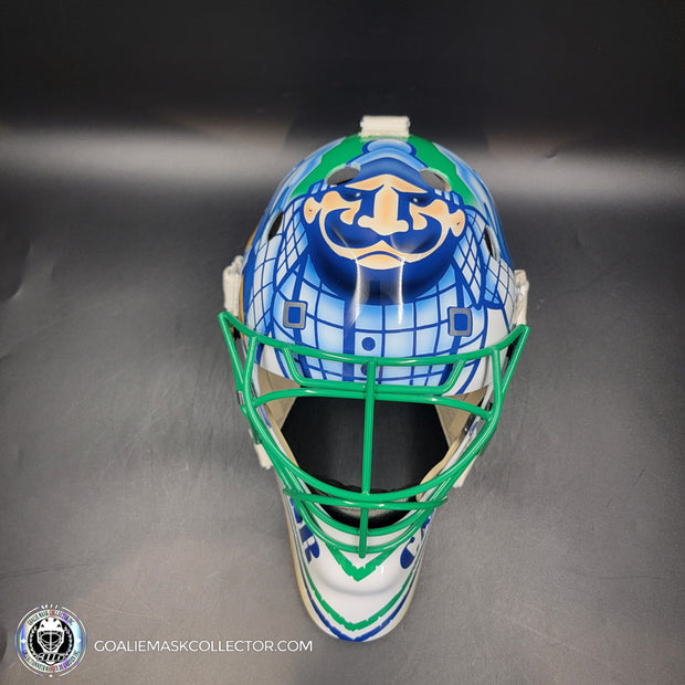 Roberto Luongo Signed Goalie Mask 2009 Vancouver CAPTAIN Signature Edition Autographed Tribute
