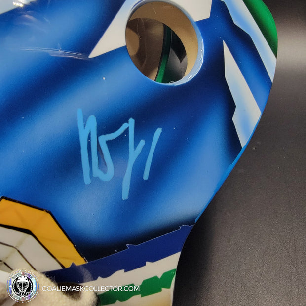 Roberto Luongo Signed Goalie Mask 2009 Vancouver CAPTAIN Signature Edition Autographed Tribute