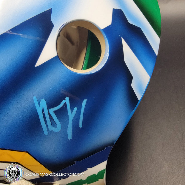 Roberto Luongo Signed Goalie Mask 2009 Vancouver CAPTAIN Signature Edition Autographed Tribute