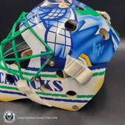 Roberto Luongo Signed Goalie Mask 2009 Vancouver CAPTAIN Signature Edition Autographed Tribute