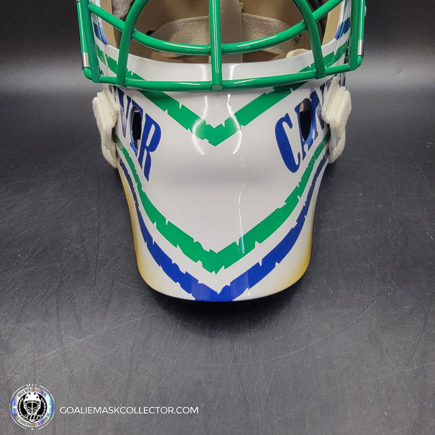 Roberto Luongo Signed Goalie Mask 2009 Vancouver CAPTAIN Signature Edition Autographed Tribute