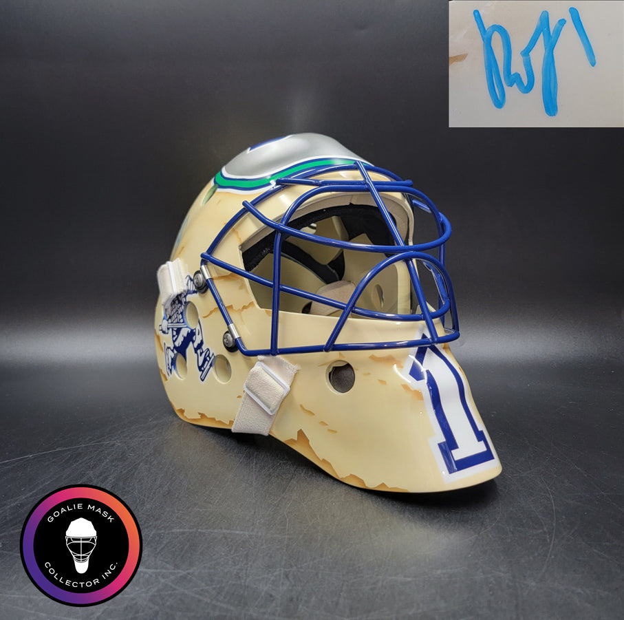 Roberto Luongo Signed Goalie Mask 2010 Vancouver Signature Edition Autographed Tribute