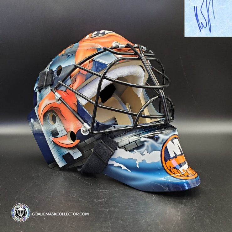 Presale: Roberto Luongo Goalie Mask Signed New York Signature Edition Autographed Tribute