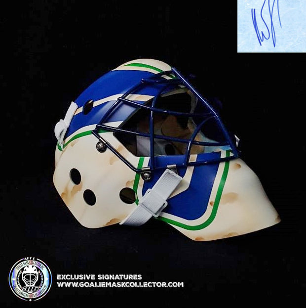 Presale: Roberto Luongo Signed Goalie Mask 2013 Vancouver V2 Signature Edition Autographed Tribute