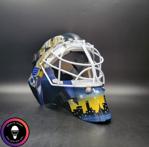 Roman Turek Goalie Mask Unsigned St. Louis Iron Maiden Eddie Tribute
