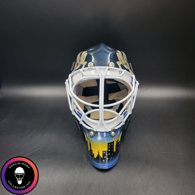 Roman Turek Goalie Mask Unsigned St. Louis Iron Maiden Eddie Tribute