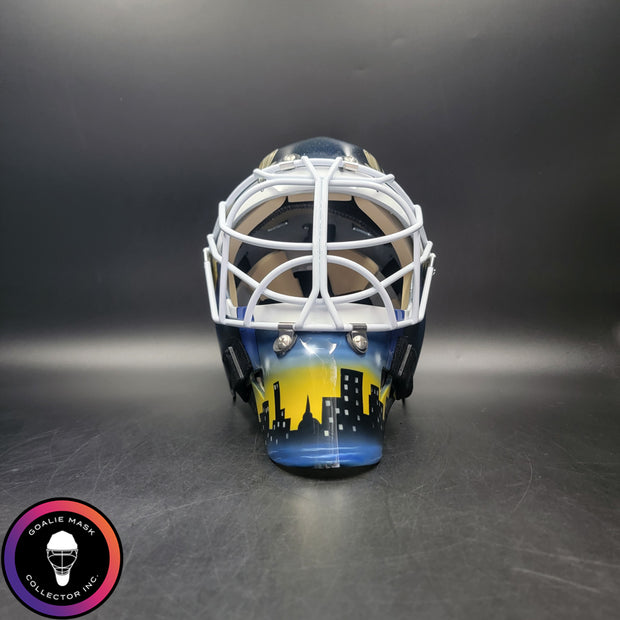 Roman Turek Goalie Mask Unsigned St. Louis Iron Maiden Eddie Tribute