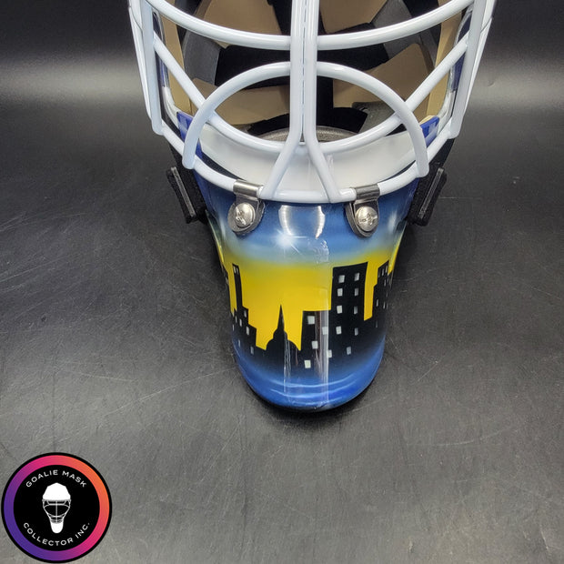 Roman Turek Goalie Mask Unsigned St. Louis Iron Maiden Eddie Tribute