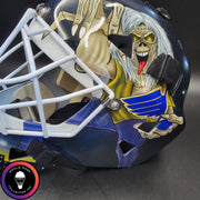 Roman Turek Goalie Mask Unsigned St. Louis Iron Maiden Eddie Tribute