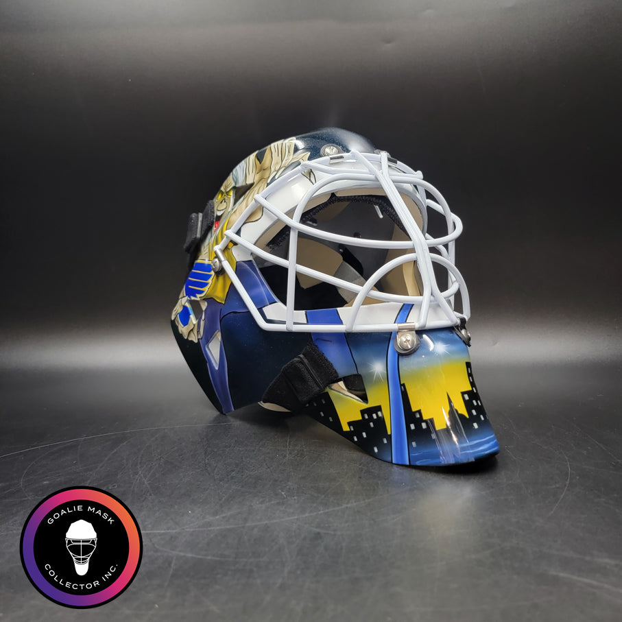 Roman Turek Goalie Mask Unsigned St. Louis Iron Maiden Eddie Tribute