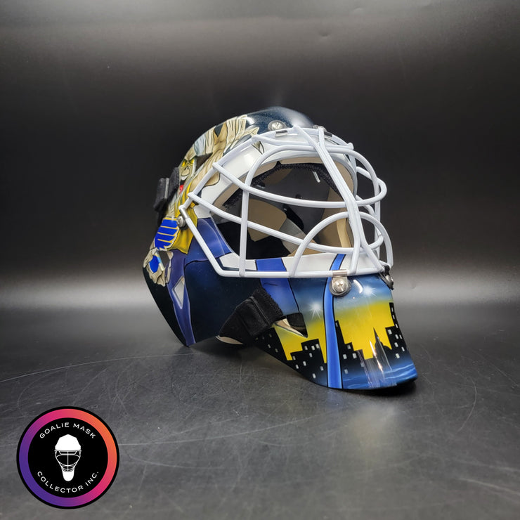 Roman Turek Goalie Mask Unsigned St. Louis Iron Maiden Eddie Tribute
