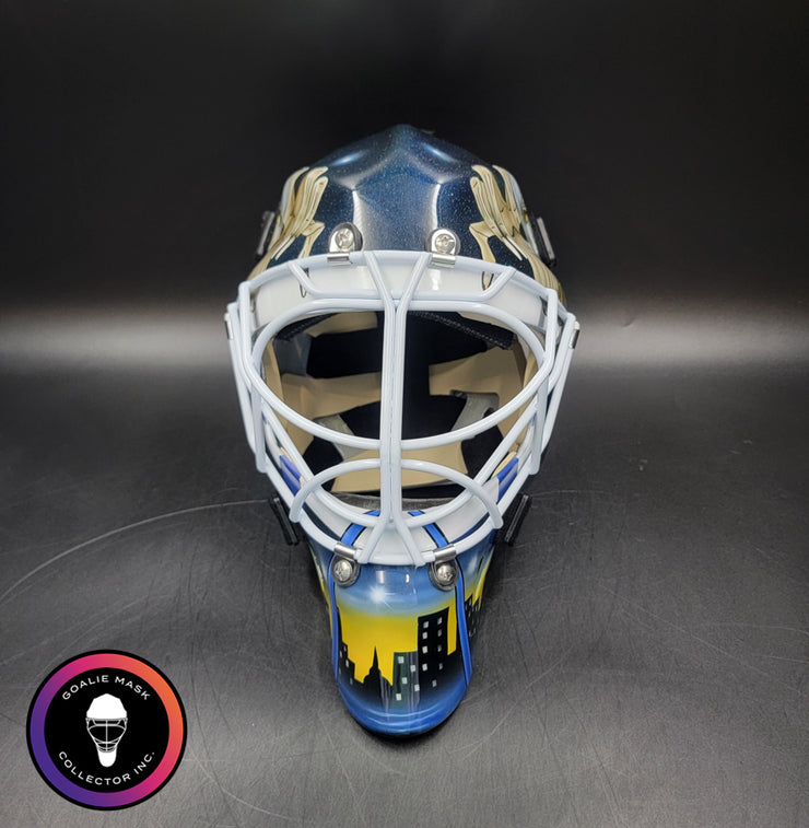 Roman Turek Goalie Mask Unsigned St. Louis Iron Maiden Eddie Tribute
