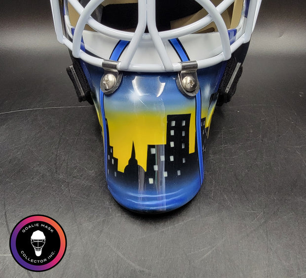 Roman Turek Goalie Mask Unsigned St. Louis Iron Maiden Eddie Tribute