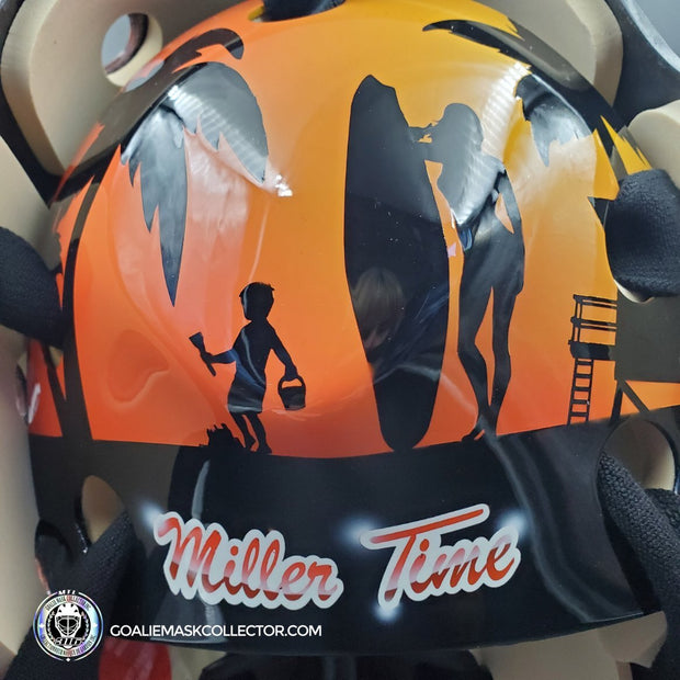 Ryan Miller Signed Goalie Mask Anaheim Orange Signature Edition Tribute