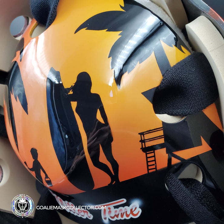 Ryan Miller Signed Goalie Mask Anaheim Orange Signature Edition Tribute