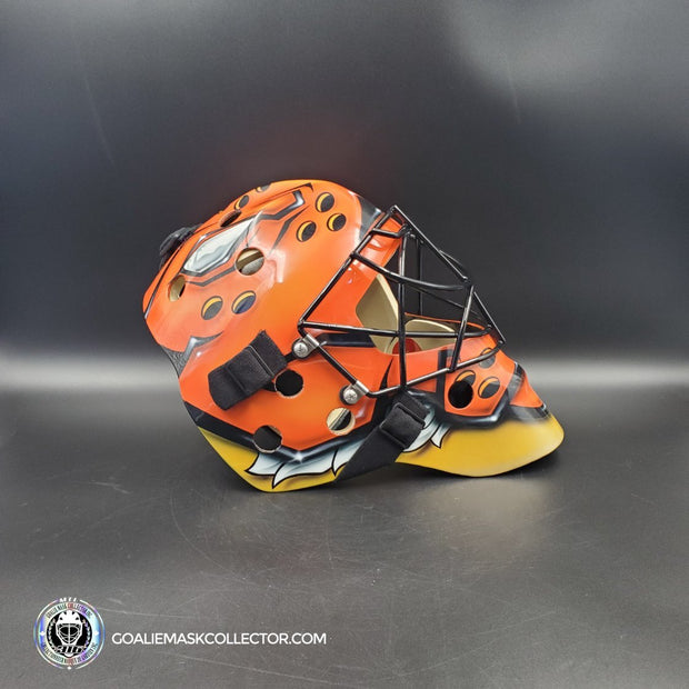 Ryan Miller Signed Goalie Mask Anaheim Orange Signature Edition Tribute