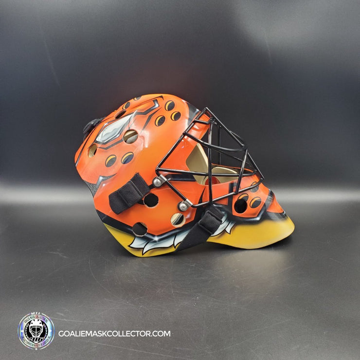 Ryan Miller Signed Goalie Mask Anaheim Orange Signature Edition Tribute