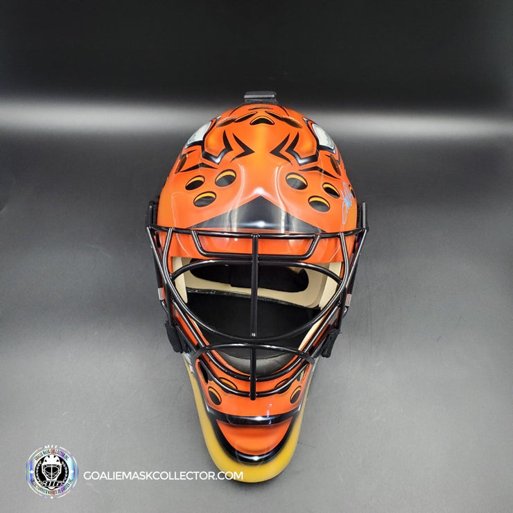 Ryan Miller Signed Goalie Mask Anaheim Orange Signature Edition Tribute