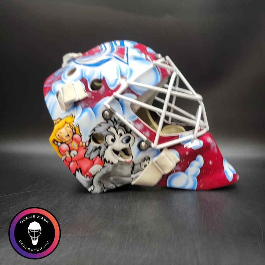 Scott Wedgewood Signed Goalie Mask 2026 Colorado Super Mario