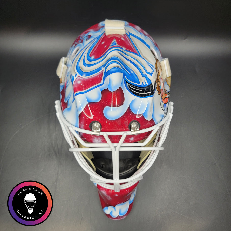 Scott Wedgewood Signed Goalie Mask 2026 Colorado Super Mario