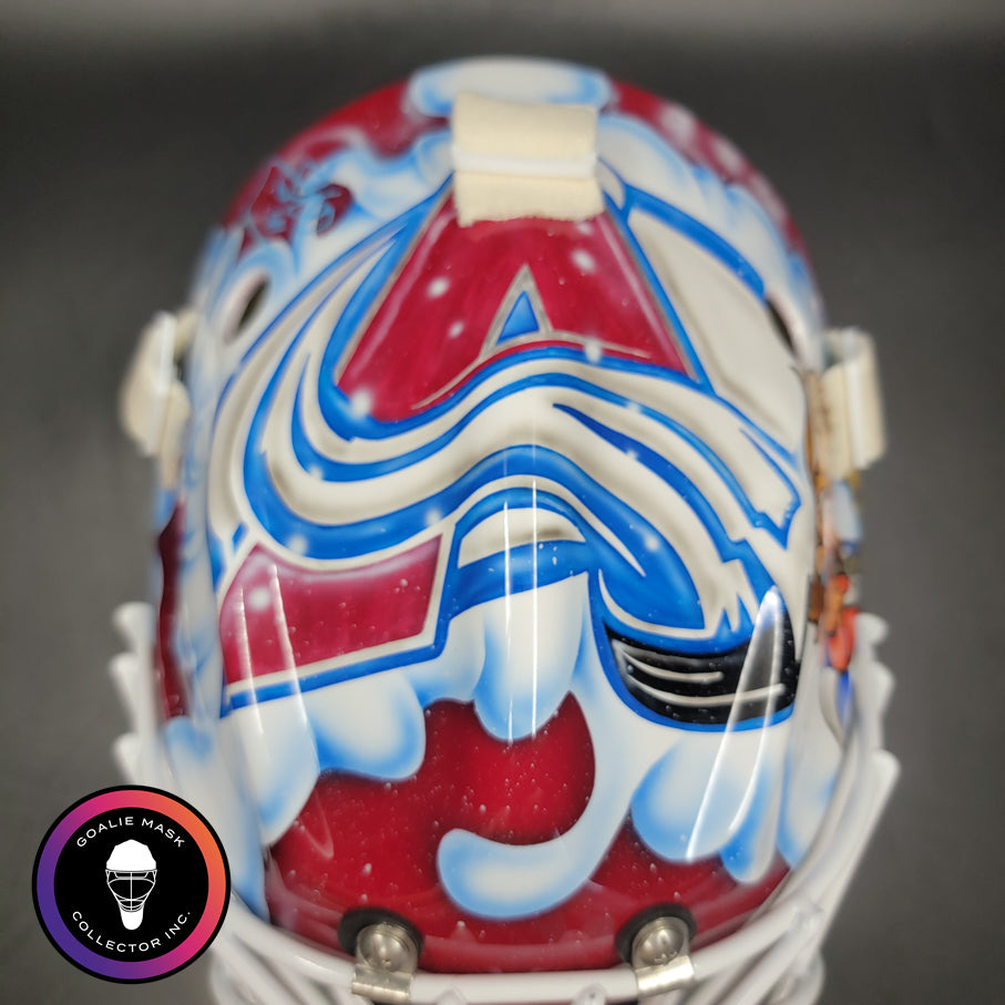 Scott Wedgewood Signed Goalie Mask 2026 Colorado Super Mario